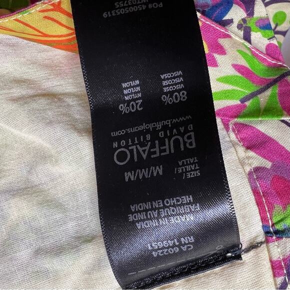 Buffalo Daivd Bitton Garden Print Halter Top Womens Medium NWT - Picture 5 of 7